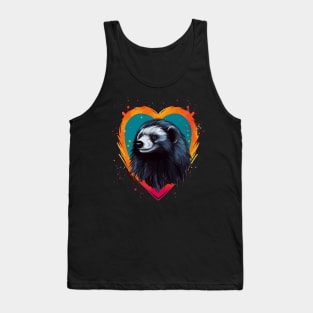 Honey Badger Valentine Day Tank Top